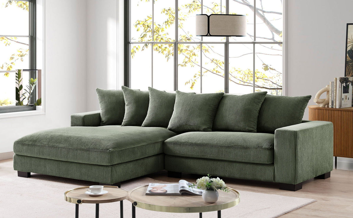 Luxe - Oversized 2 Piece L Shaped Sofa With Chaise
