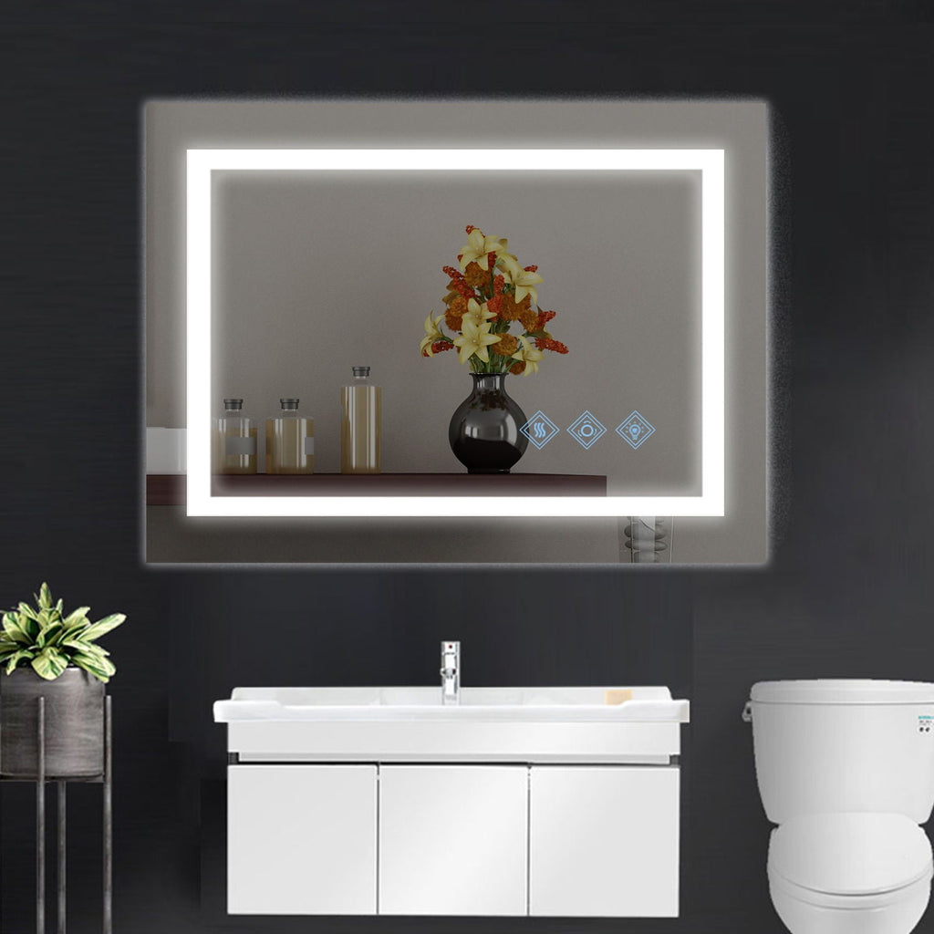 3000-6000K LED Bathroom Mirror With Lights, Anti-Fog