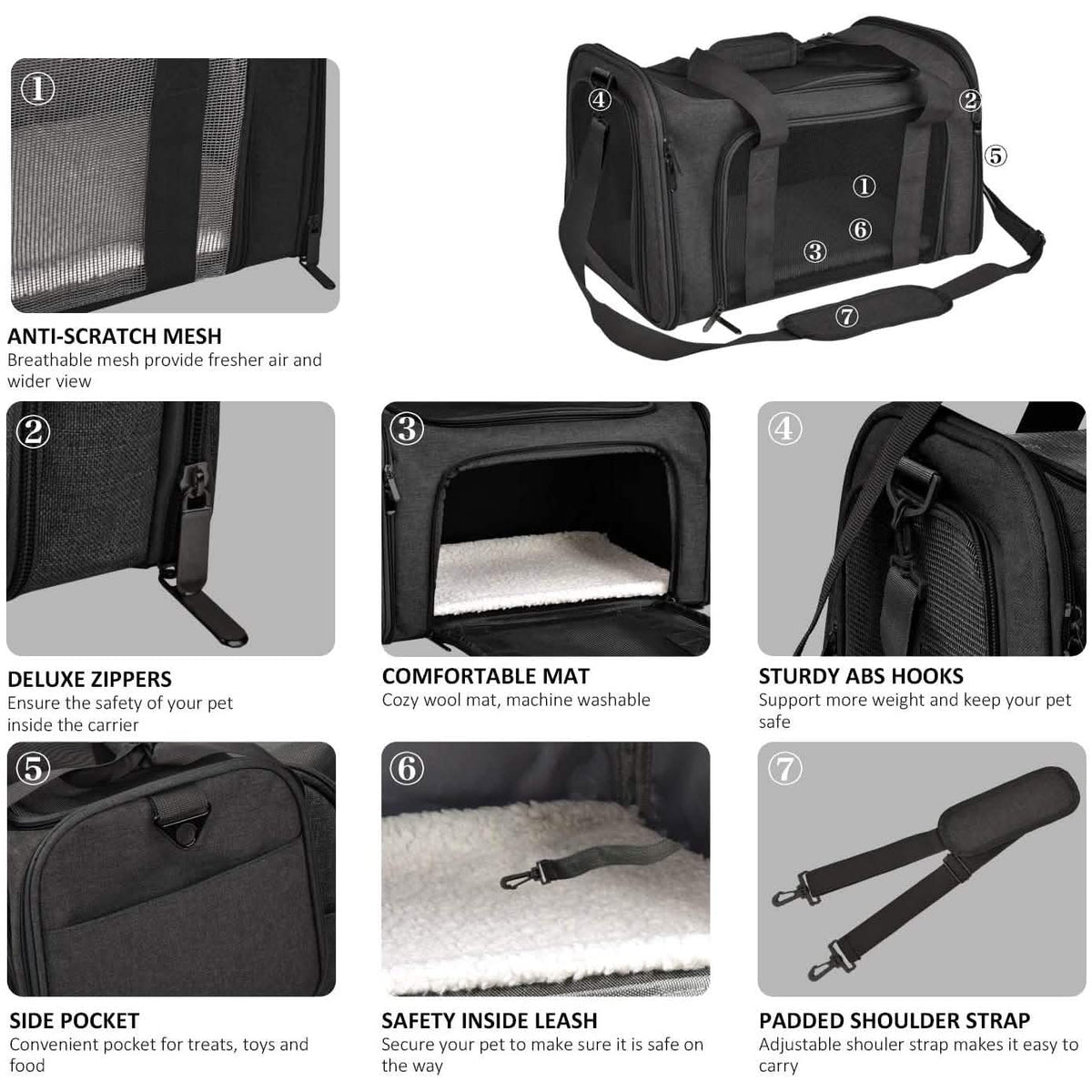 Collapsible Cat Dog Carrier