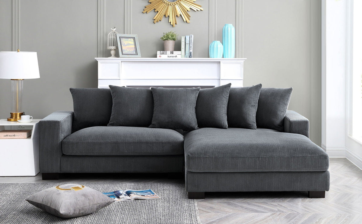 Luxe - Oversized 2 Piece L Shaped Sofa With Chaise