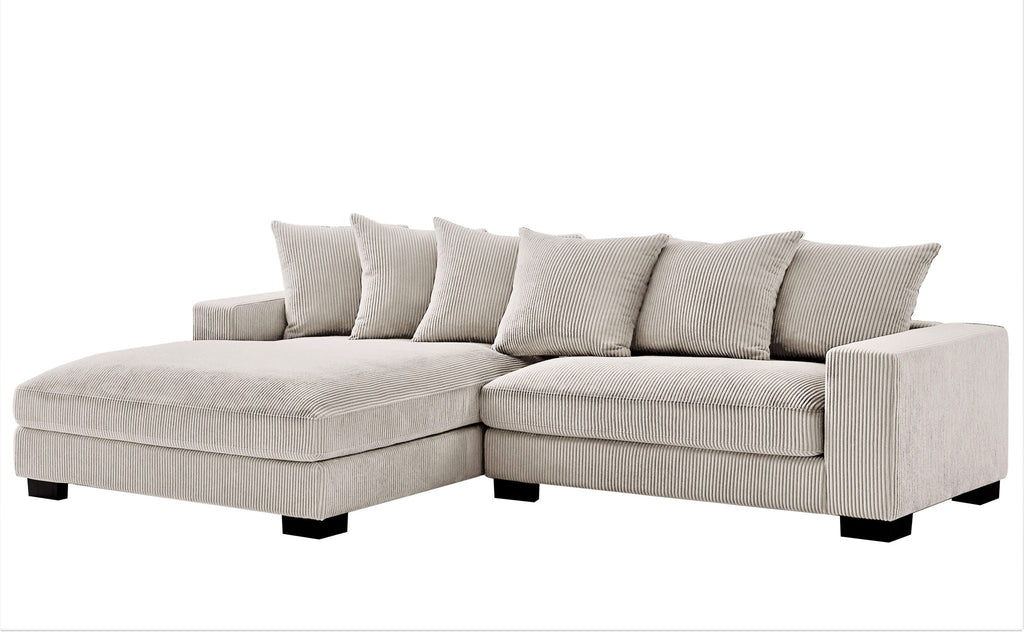 Luxe - Oversized 2 Piece L Shaped Sofa With Chaise