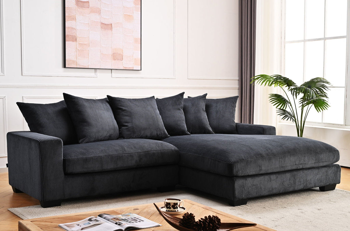 Luxe - Oversized 2 Piece L Shaped Sofa With Chaise