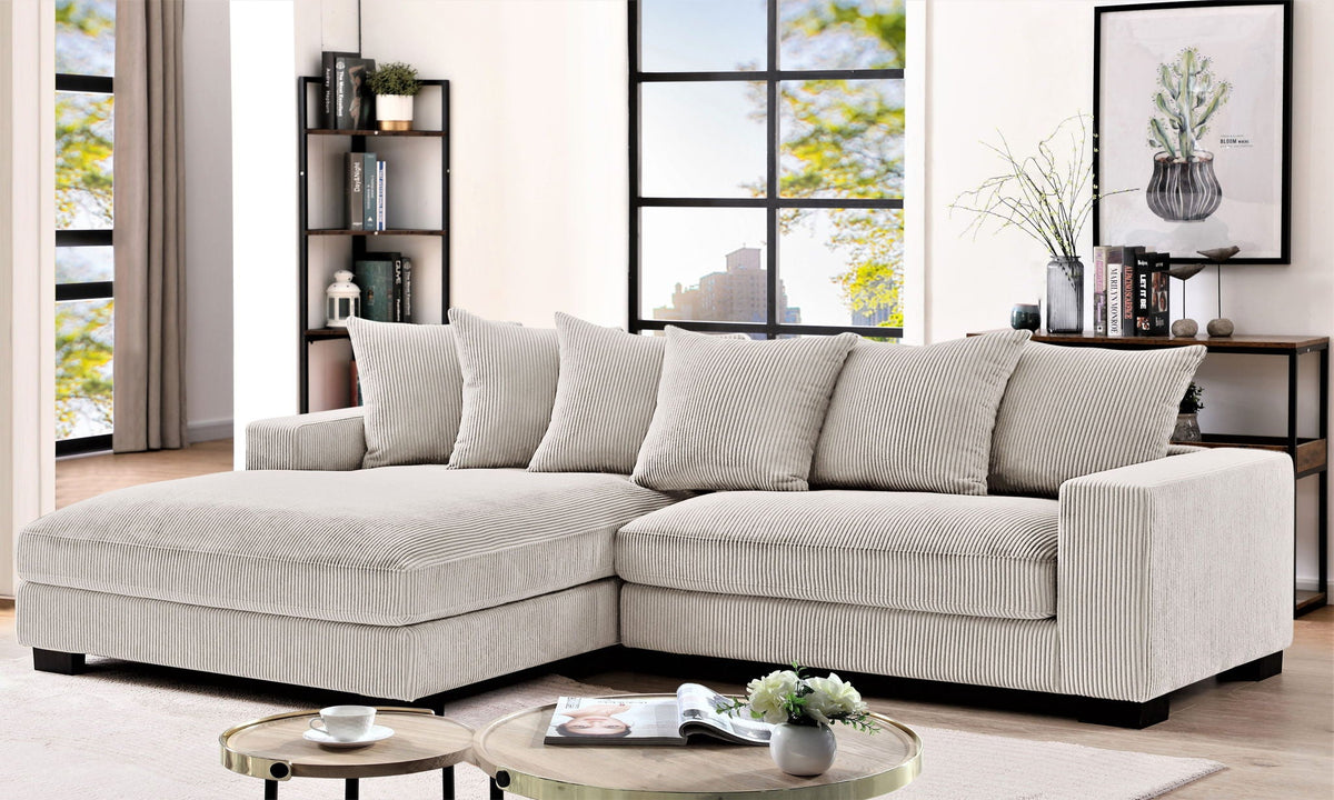 Luxe - Oversized 2 Piece L Shaped Sofa With Chaise
