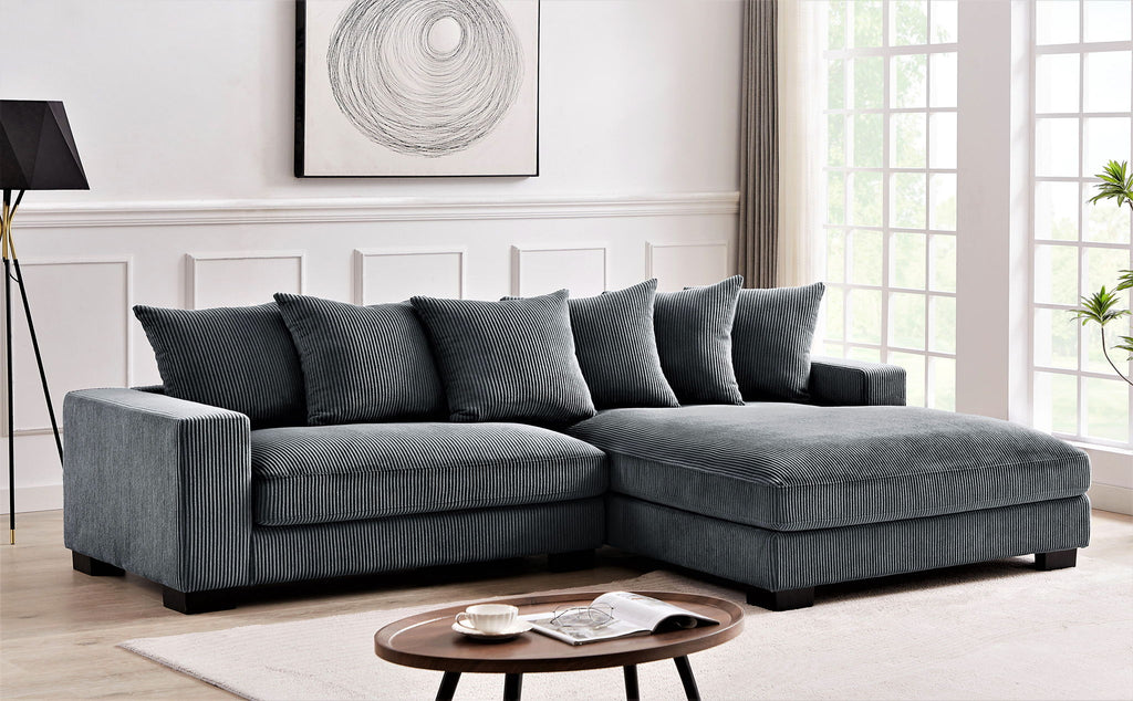Luxe - Oversized 2 Piece L Shaped Sofa With Chaise