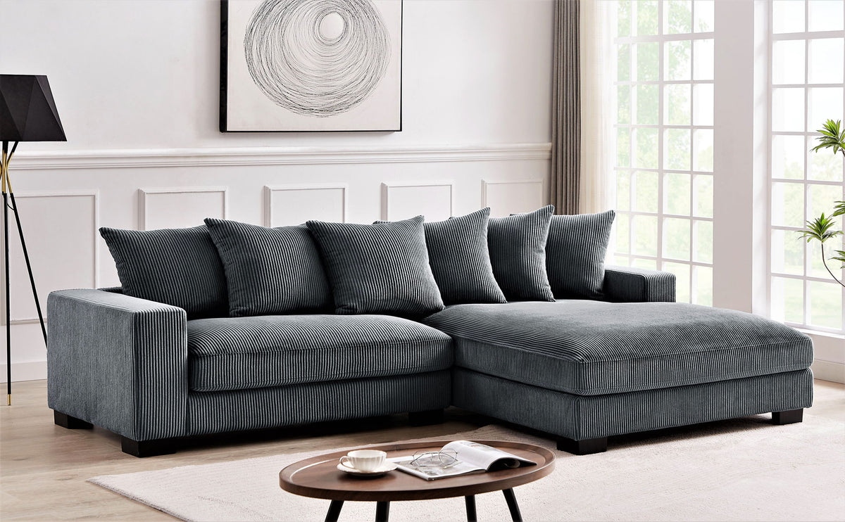 Luxe - Oversized 2 Piece L Shaped Sofa With Chaise