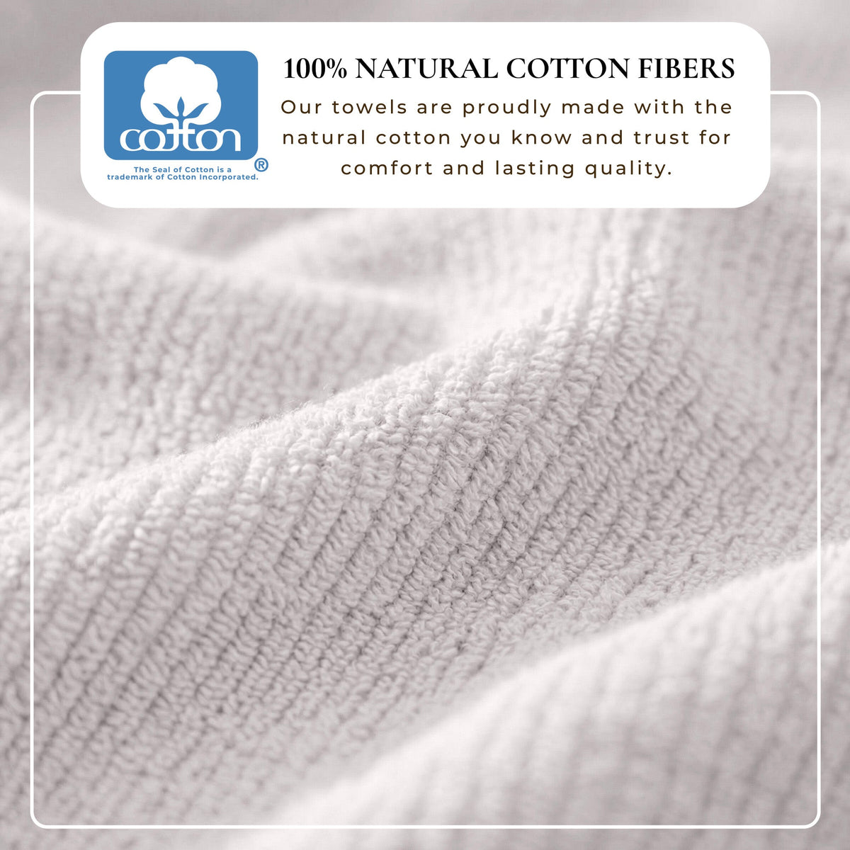 Turkish Cotton Ribbed 6-Piece Bath Towel Set