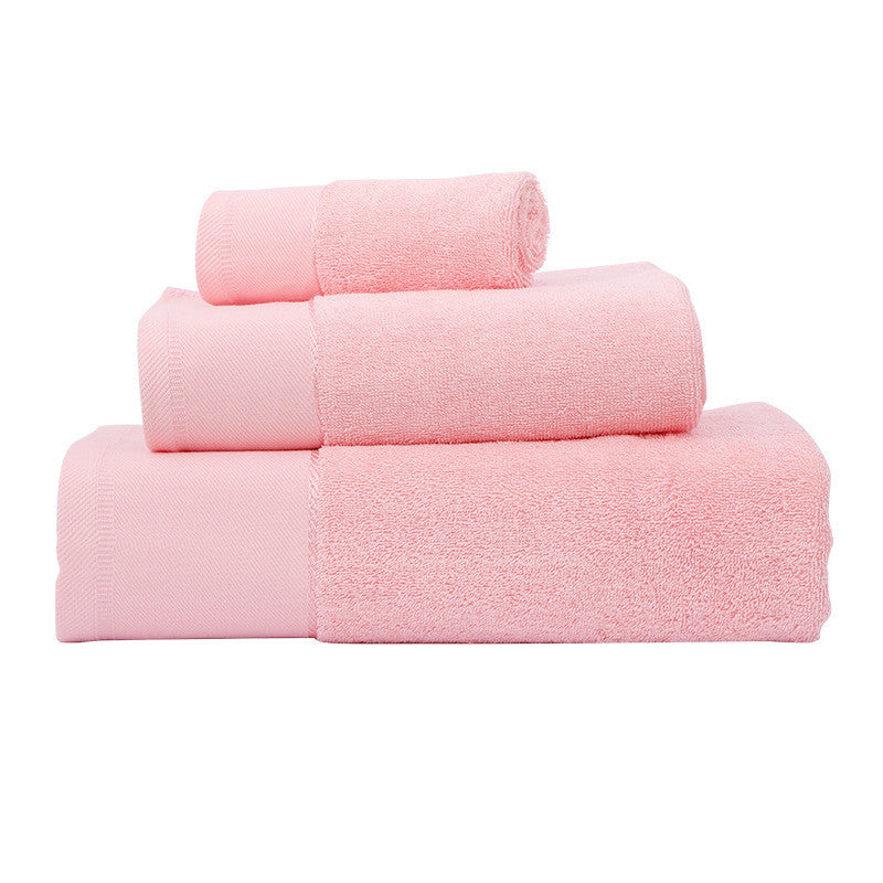 Cotton Three-Piece Bath Towel Set
