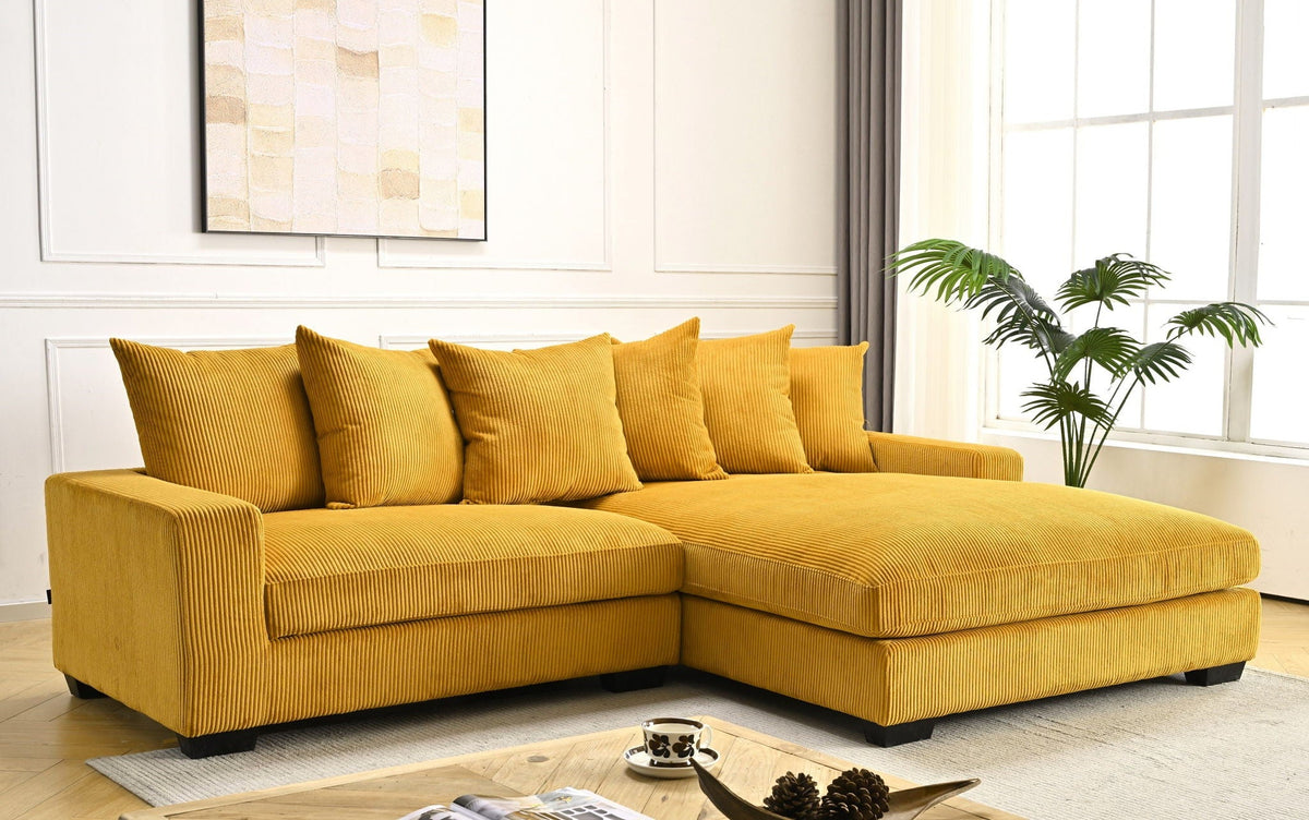 Luxe - Oversized 2 Piece L Shaped Sofa With Chaise