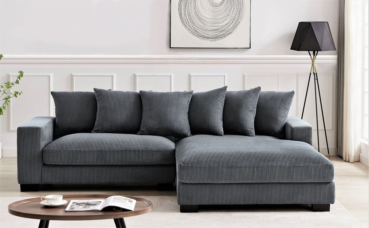Luxe - Oversized 2 Piece L Shaped Sofa With Chaise