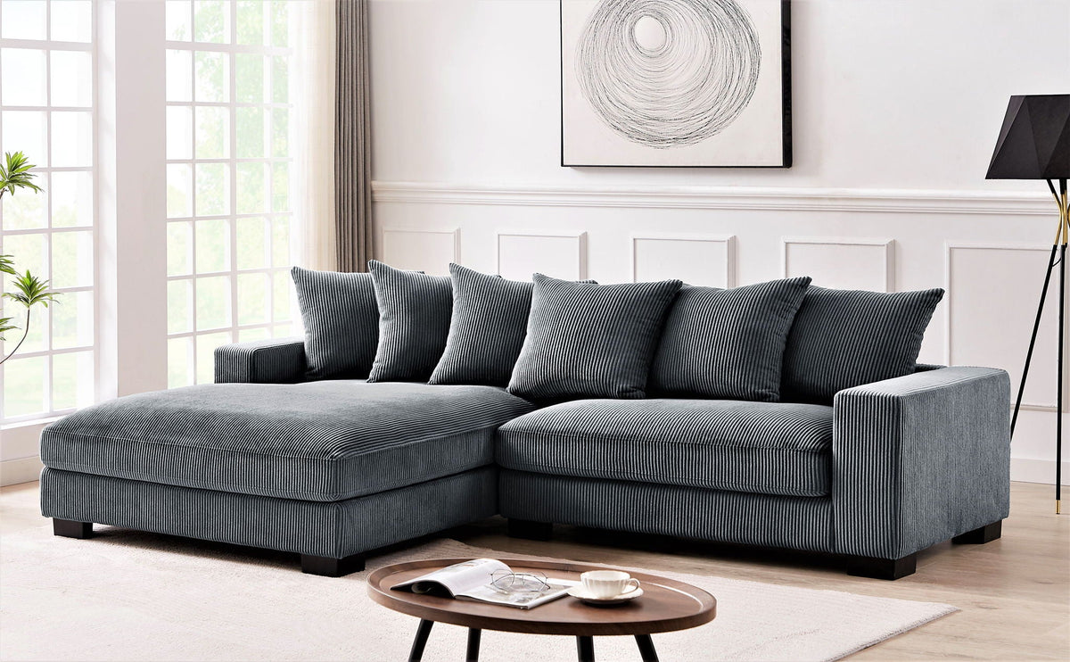 Luxe - Oversized 2 Piece L Shaped Sofa With Chaise