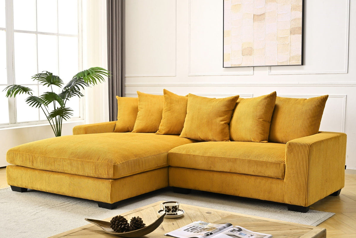 Luxe - Oversized 2 Piece L Shaped Sofa With Chaise