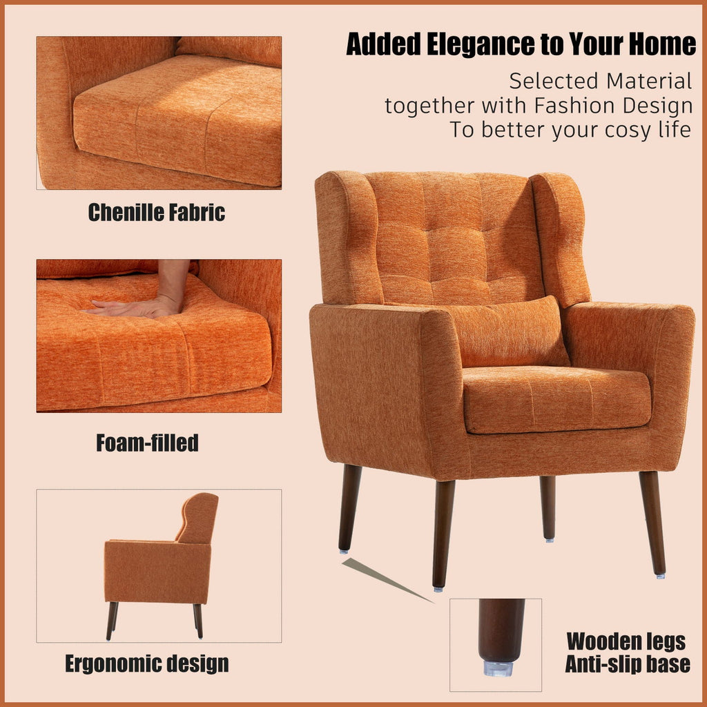 Modern Accent Chair, Arm Chairs For Living Room