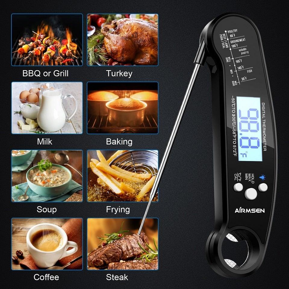 Food Kitchen Thermometer For Barbecue Grill Thermometer Waterproof