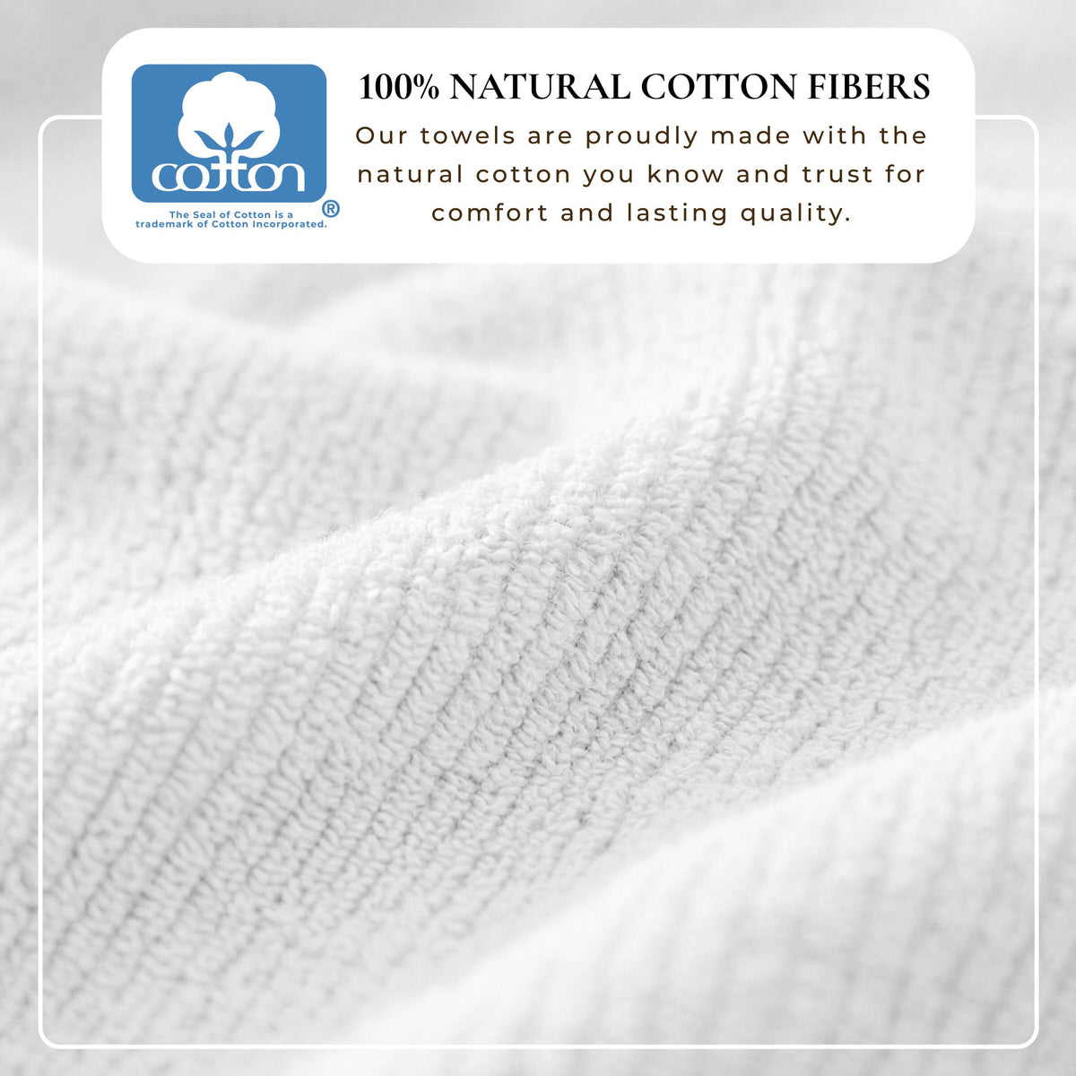 Turkish Cotton Ribbed 6-Piece Bath Towel Set