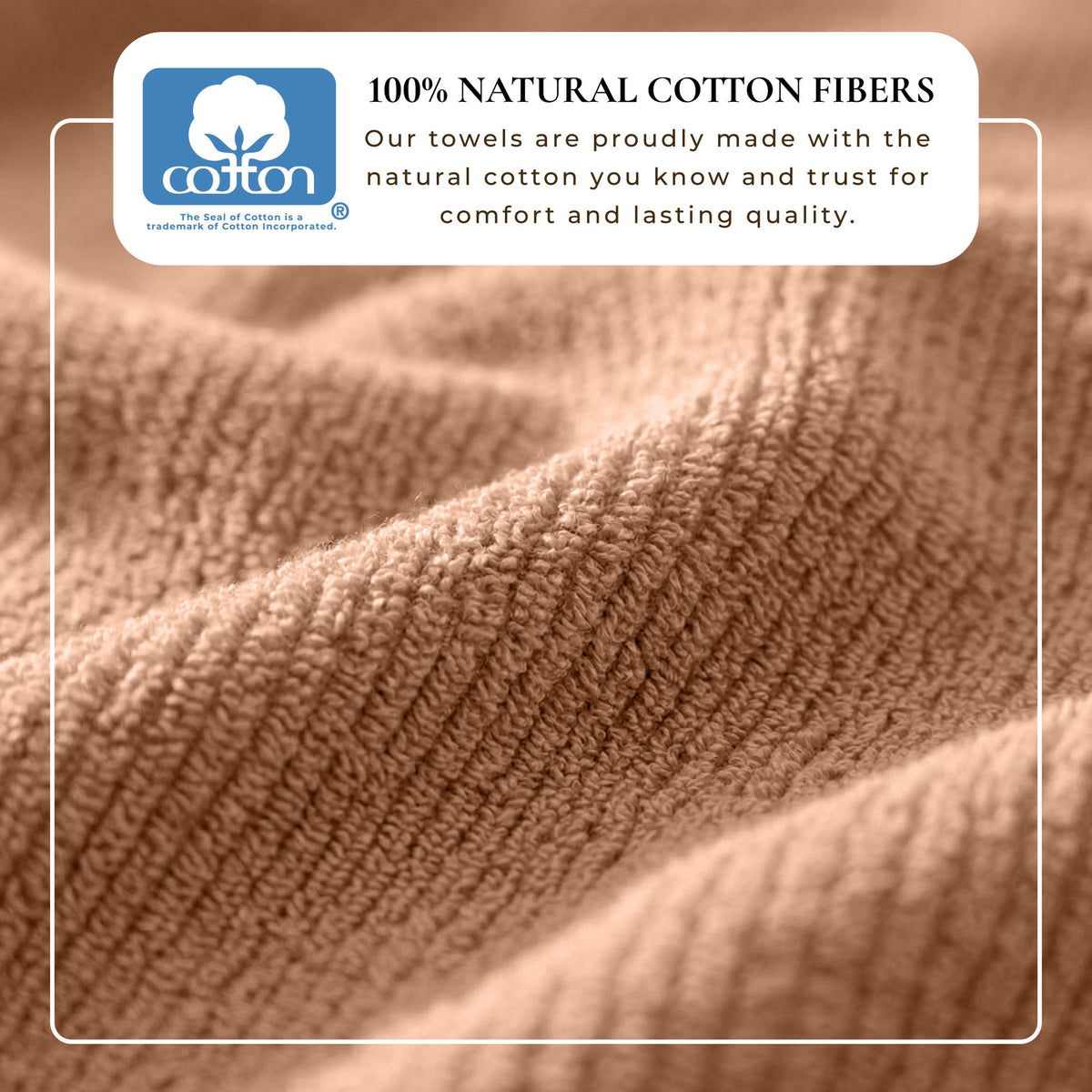 Turkish Cotton Ribbed 6-Piece Bath Towel Set