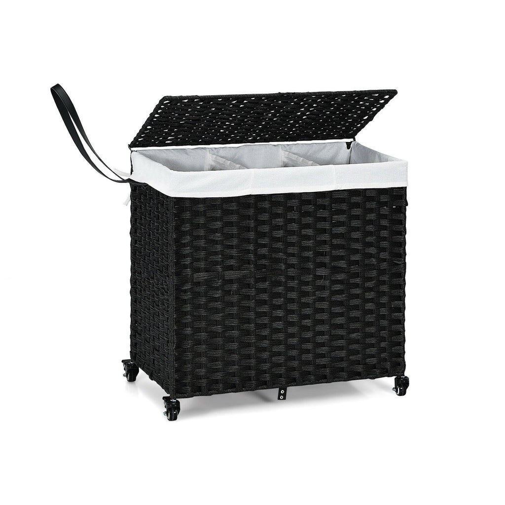 Laundry Hamper with Wheels and Lid