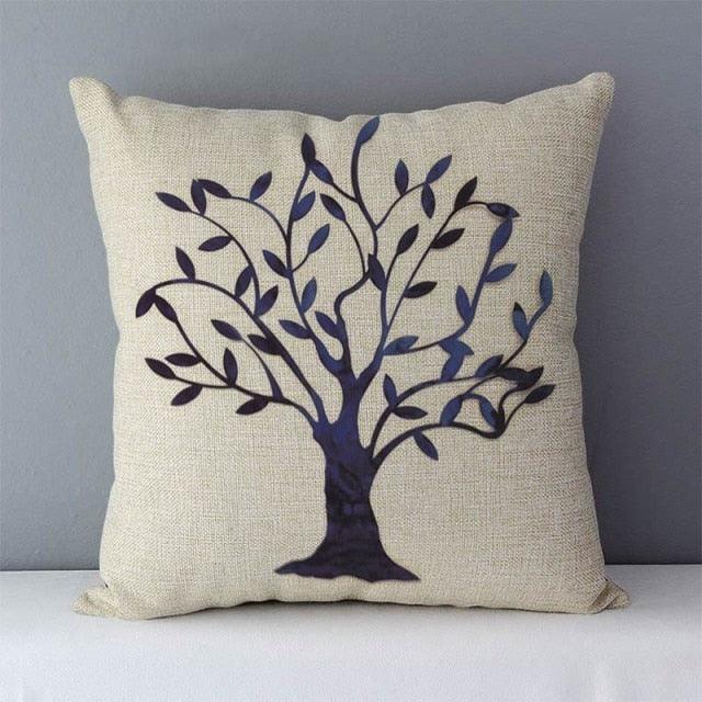 Plants Life Trees Printed Cozy Cushion For Couch Seat Back