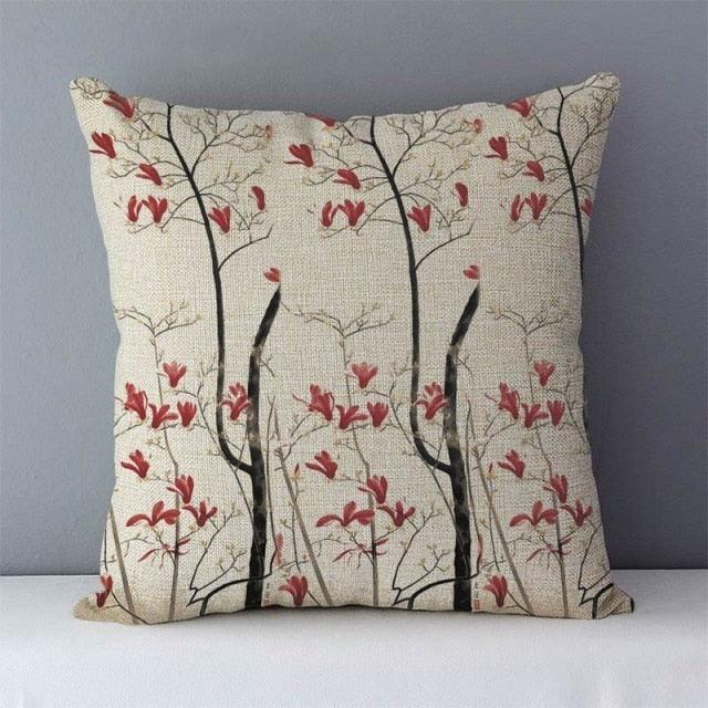 Plants Life Trees Printed Cozy Cushion For Couch Seat Back