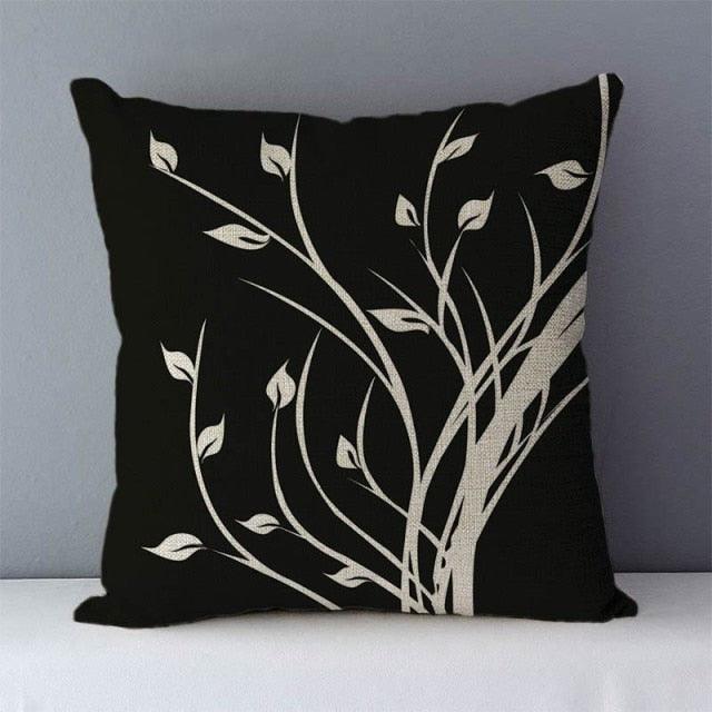 Plants Life Trees Printed Cozy Cushion For Couch Seat Back