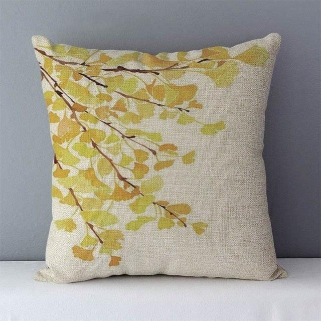 Plants Life Trees Printed Cozy Cushion For Couch Seat Back