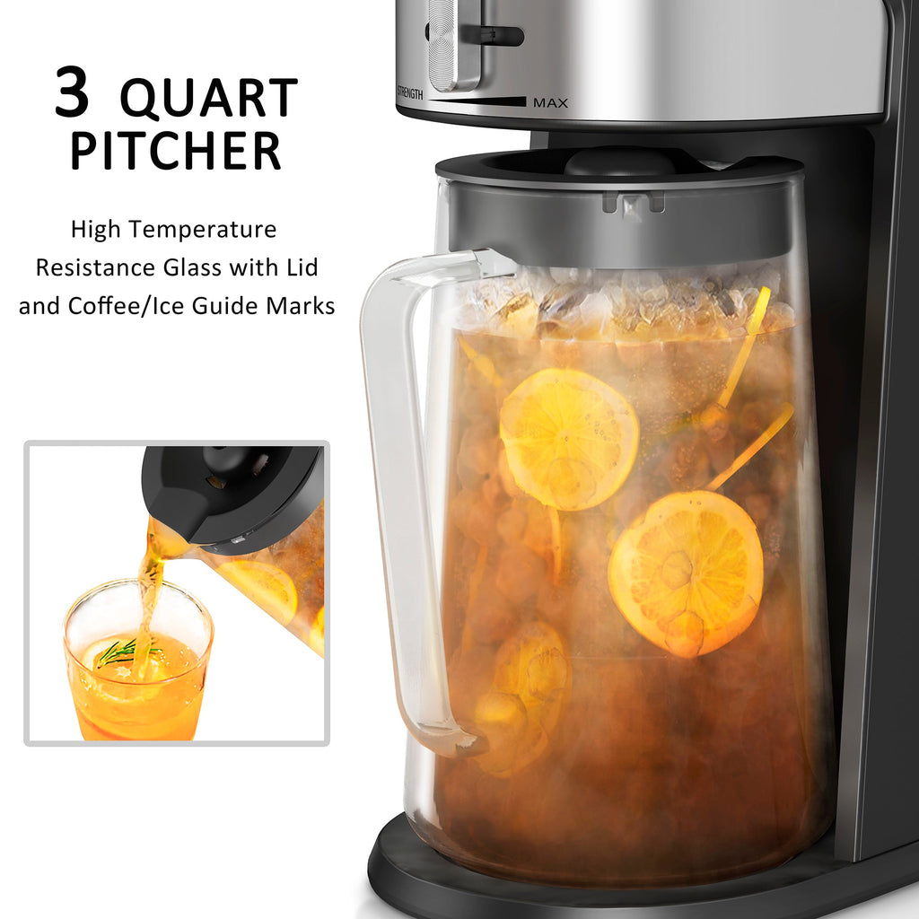 Iced Coffee Maker,  Iced Tea Maker with 85 Ounce Pitcher
